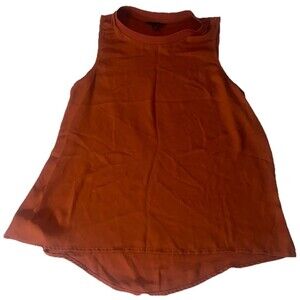 Gold ray Burnt Orange Sleeveless Shirt Size Small